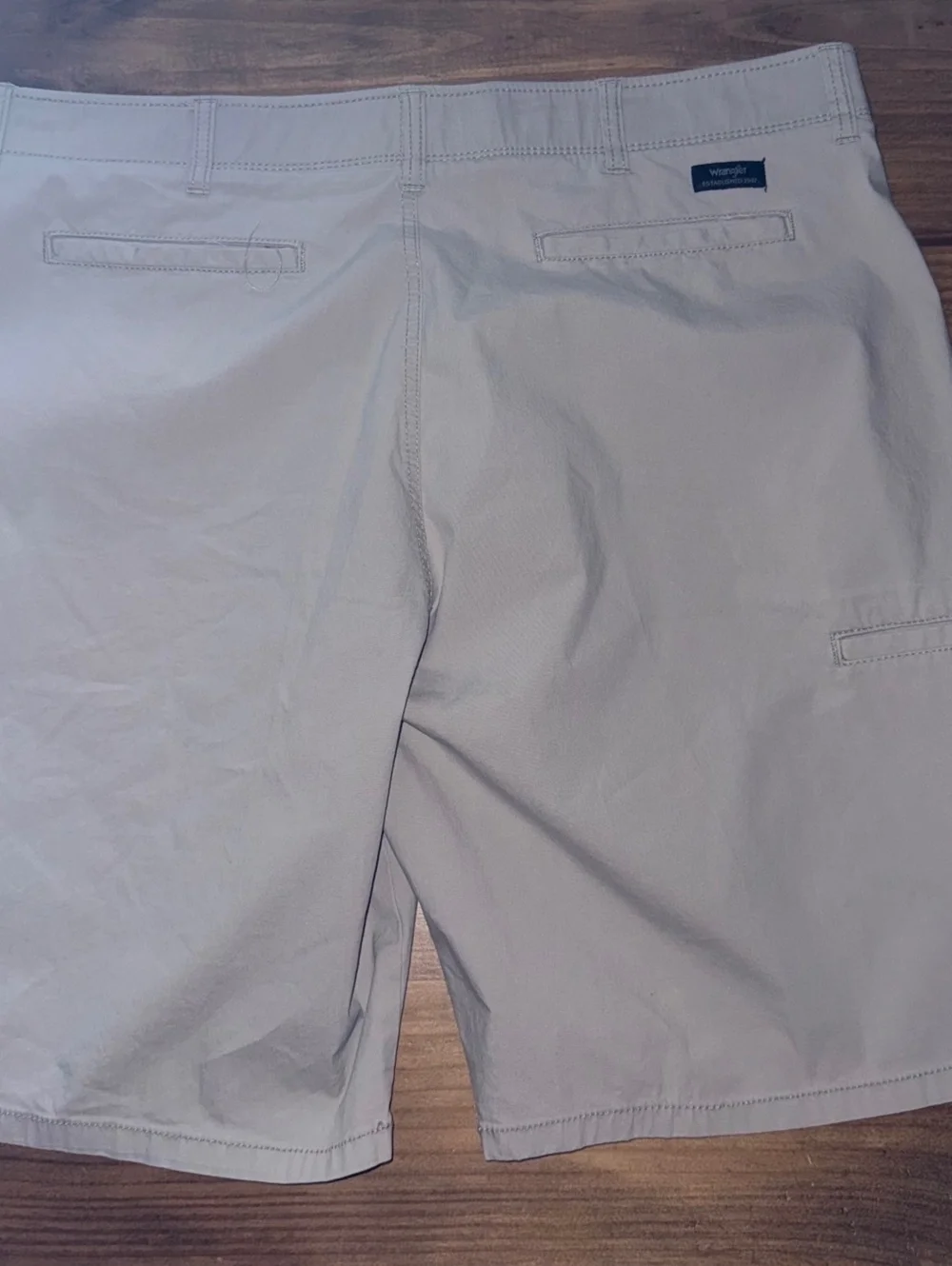 Wrangler Beige Cotton Blend Casual Shorts